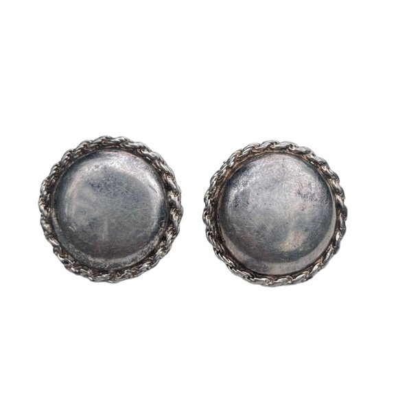 Vintage Italian Sterling Silver Earrings - Picture 1 of 5